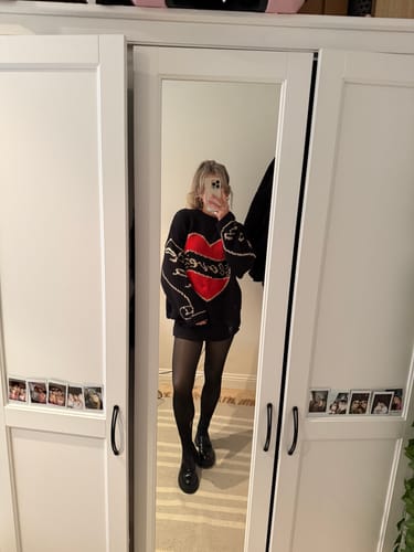 Customer photo review of The Young Hearts Jumper - Black