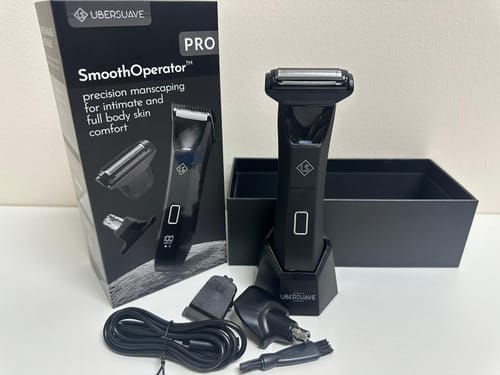 Customer photo review of Ubersuave SmoothOperator™ Pro Tri-Blade Shaver Face + Body + Nose