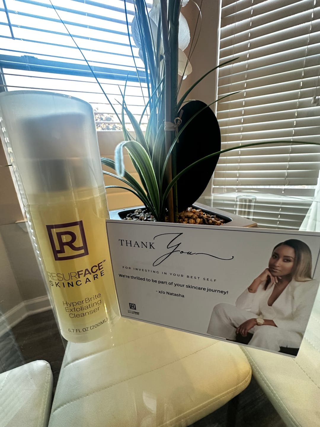 Customer photo review of HyperBrite Exfoliating Cleanser