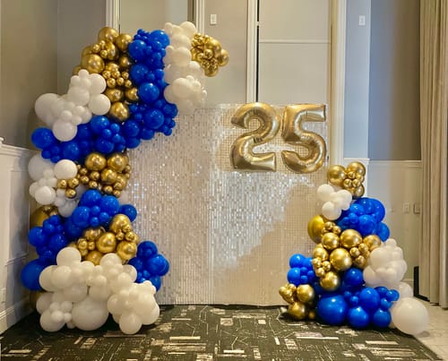 Customer photo review of White Shimmer Wall Panels – Easy Setup Wedding/Event/Theme Party Decorations