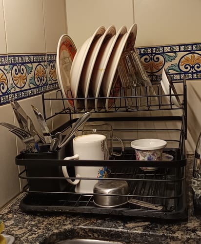 Customer photo review of Escurridor Secaplatos Vajilla 2 Pisos Con Bandeja