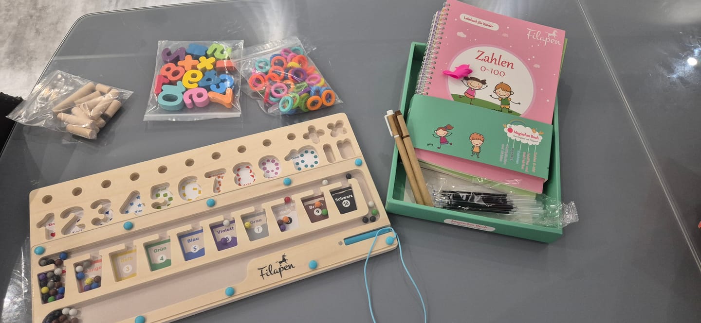 Customer photo review of Filapen® 5 Magische Übungshefte für Kinder - Wiederverwendbar - Inkl. Stift und Minen