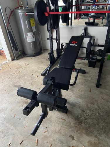 Customer photo review of EVOLPOW BEC Multi-functional Adjustable Weight Bench with Preacher Curl and Leg Extension