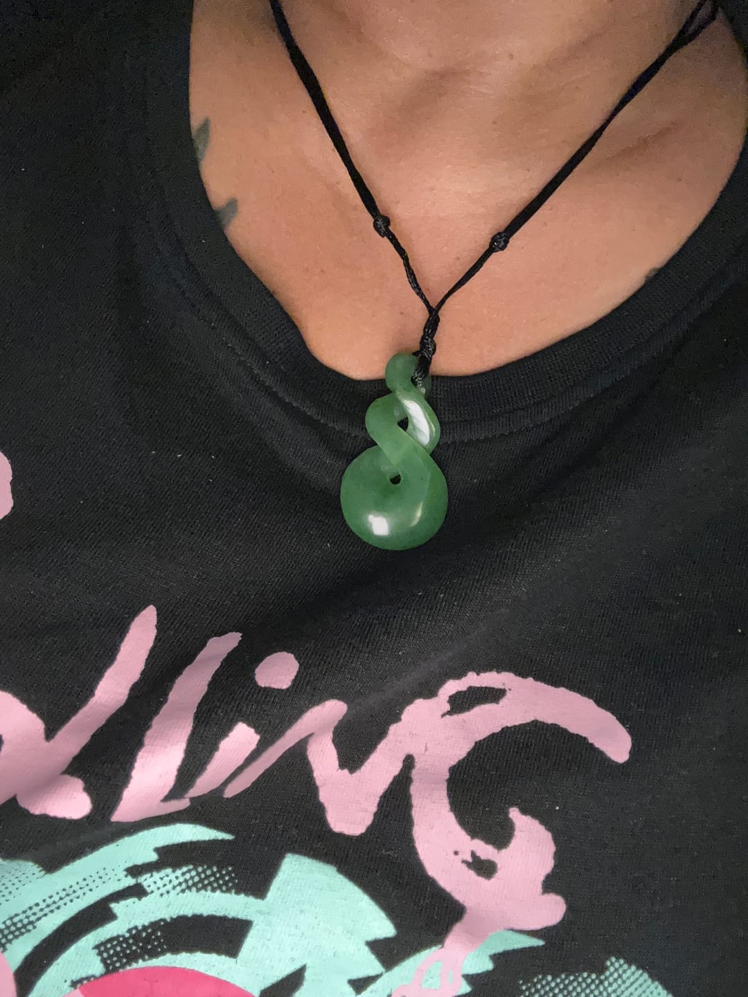 Customer photo review of NZ Waxed Cord with sliding knots