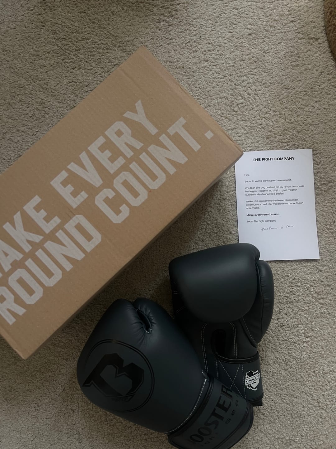 Customer photo review of Booster Bokshandschoenen PRO BGL VX2 - Navy Blauw