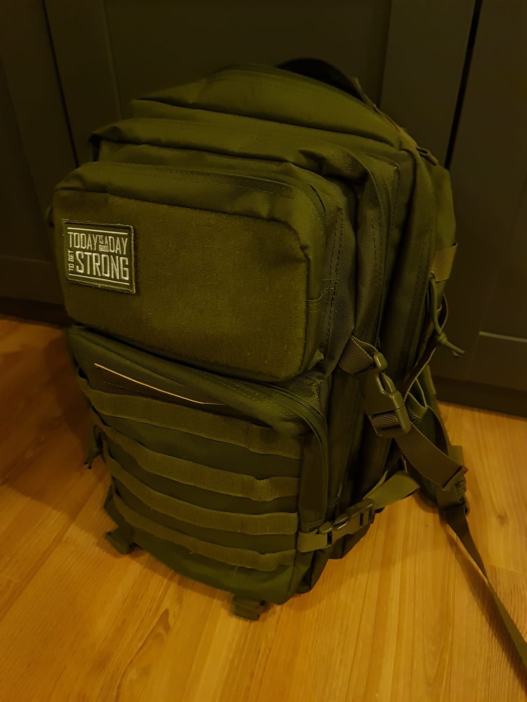 Customer photo review of Training Backpack 2.0, Olive Green - Add Extra Patches