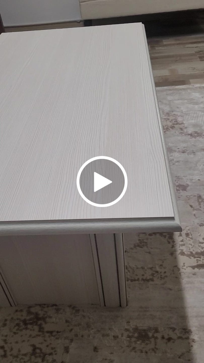 Customer video review of Oglinda LAVAL, alb/auriu, metal/lemn, 40x150 cm