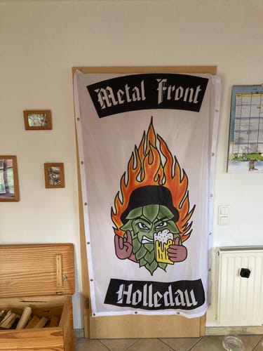 Customer photo review of Fahne inkl. Druck