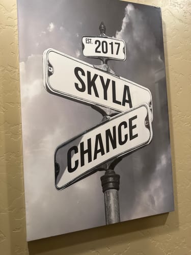 Customer photo review of COUPLES DATE OF LOVE by Cstm Canvas