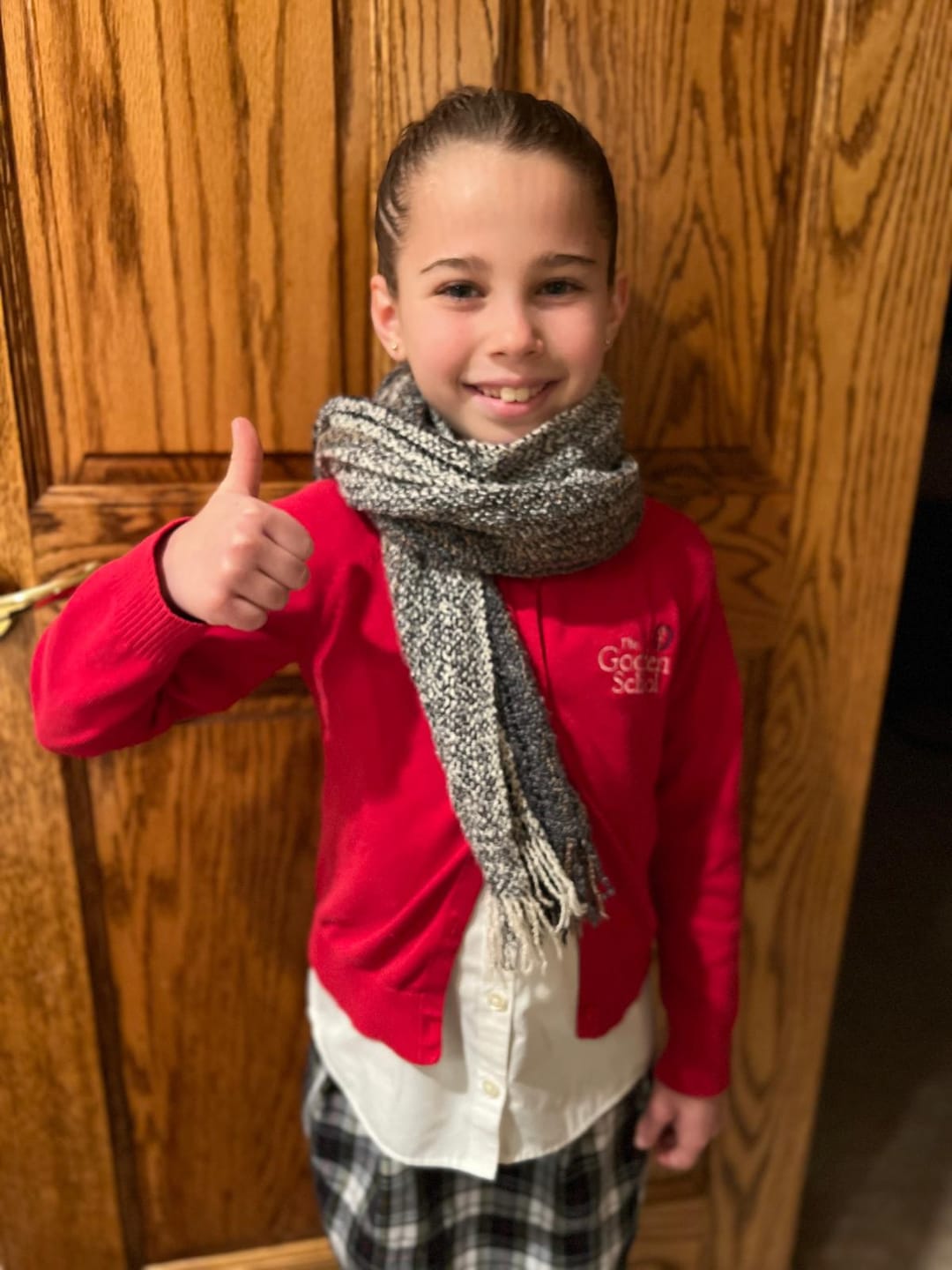 Customer photo review of Mucros Weavers Skellig Scarf