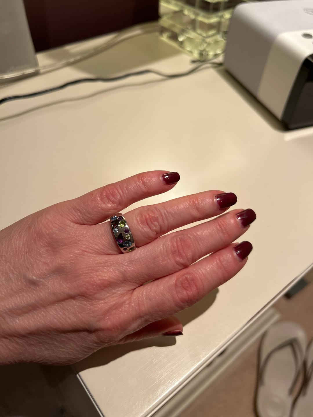 Customer photo review of Candy Wide Band Ring