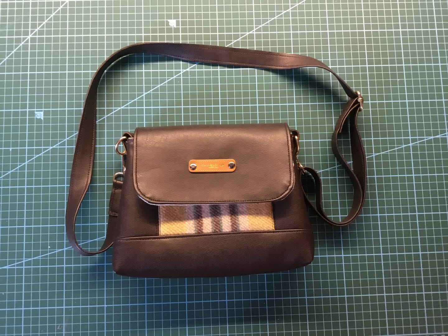 Customer photo review of Plain Faux Leather Fabric