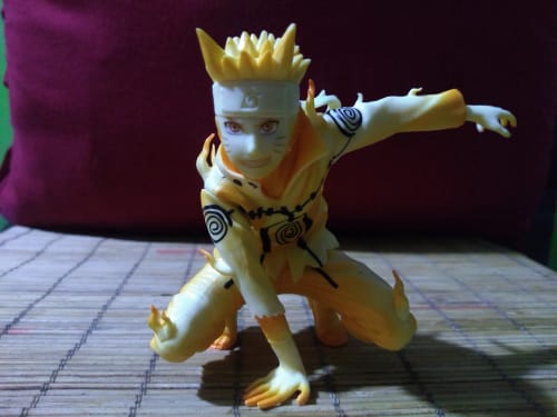 Customer photo review of Naruto Shippuden Uzumaki Naruto 10cm PVC Action Figure – Collectible Model Toy & Desktop Decoration