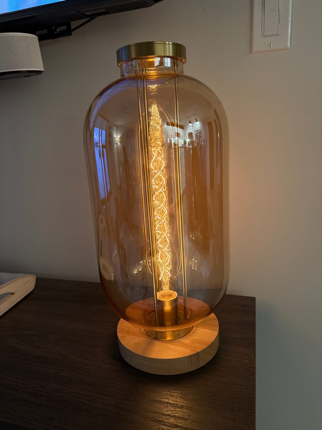 Customer photo review of Beacon Tube Vintage Bulb - 40 Watt - 11.75 in. Length - Clear