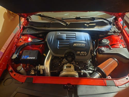 Customer photo review of Supercharged 3.6L Charger/Challenger/300 Catch Can Kit