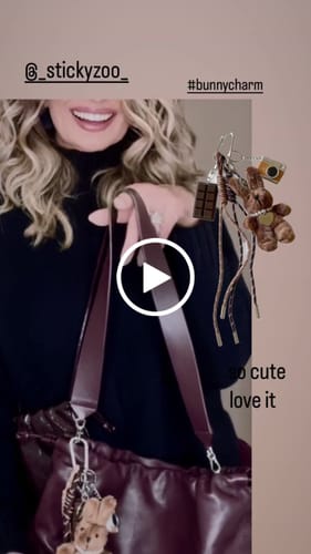 Customer video review of BUNNY BAG CHARM