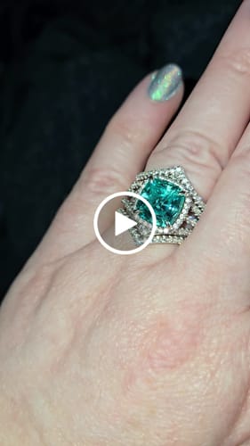 Customer video review of Wishbone CZ Eternity Ring in Sterling Silver