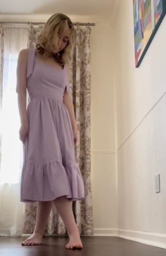 Customer photo review of Choose a fabric: Chelsea Dress
