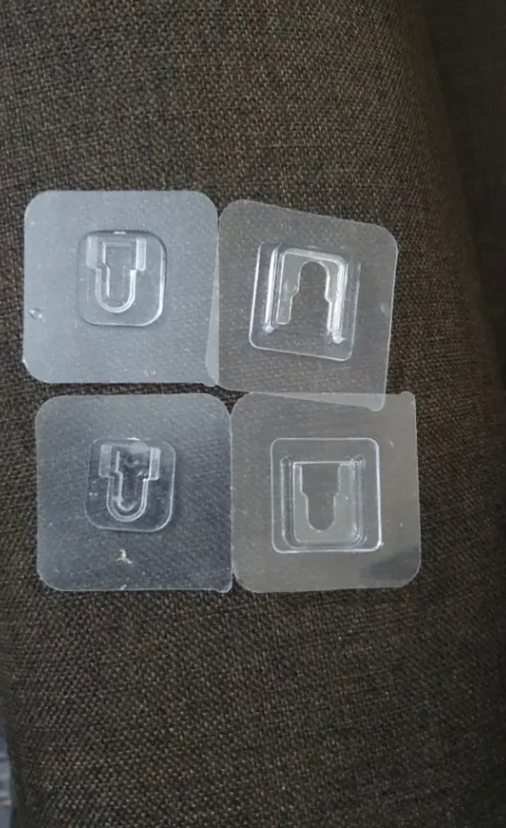Customer photo review of Double-Sided Self Adhesive Wall Hooks - (IMPORTED)