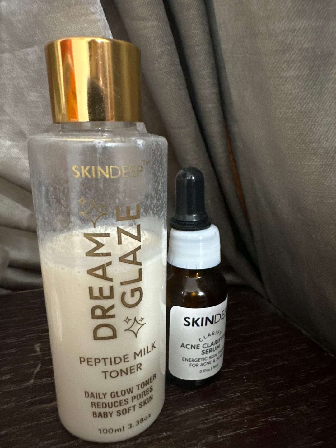 Customer photo review of ACNE CLARIFYING SERUM - Energetic Skin Therapy for Acne & Scars