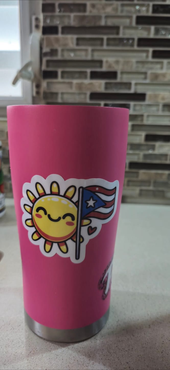 Customer photo review of Sol de Puerto Rico (Sticker Laminado)