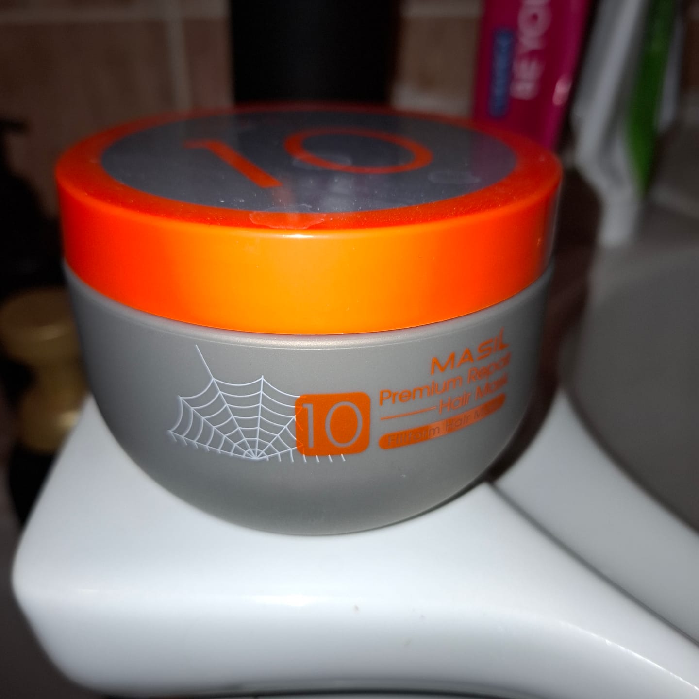 Customer photo review of Maska matu atjaunošanai un kopšanai Masil 10 Premium Repair Hair Mask