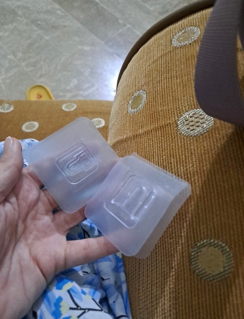 Customer photo review of Double-Sided Self Adhesive Wall Hooks - (IMPORTED)