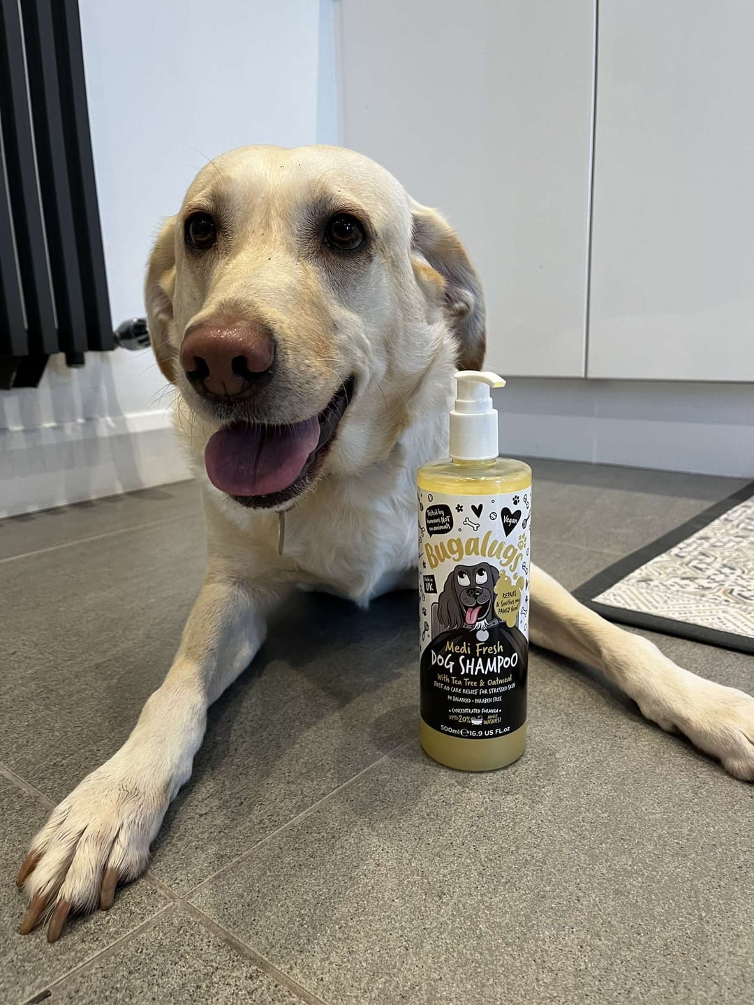 Customer photo review of Medi Fresh Dog Shampoo with Tea Tree & Oatmeal