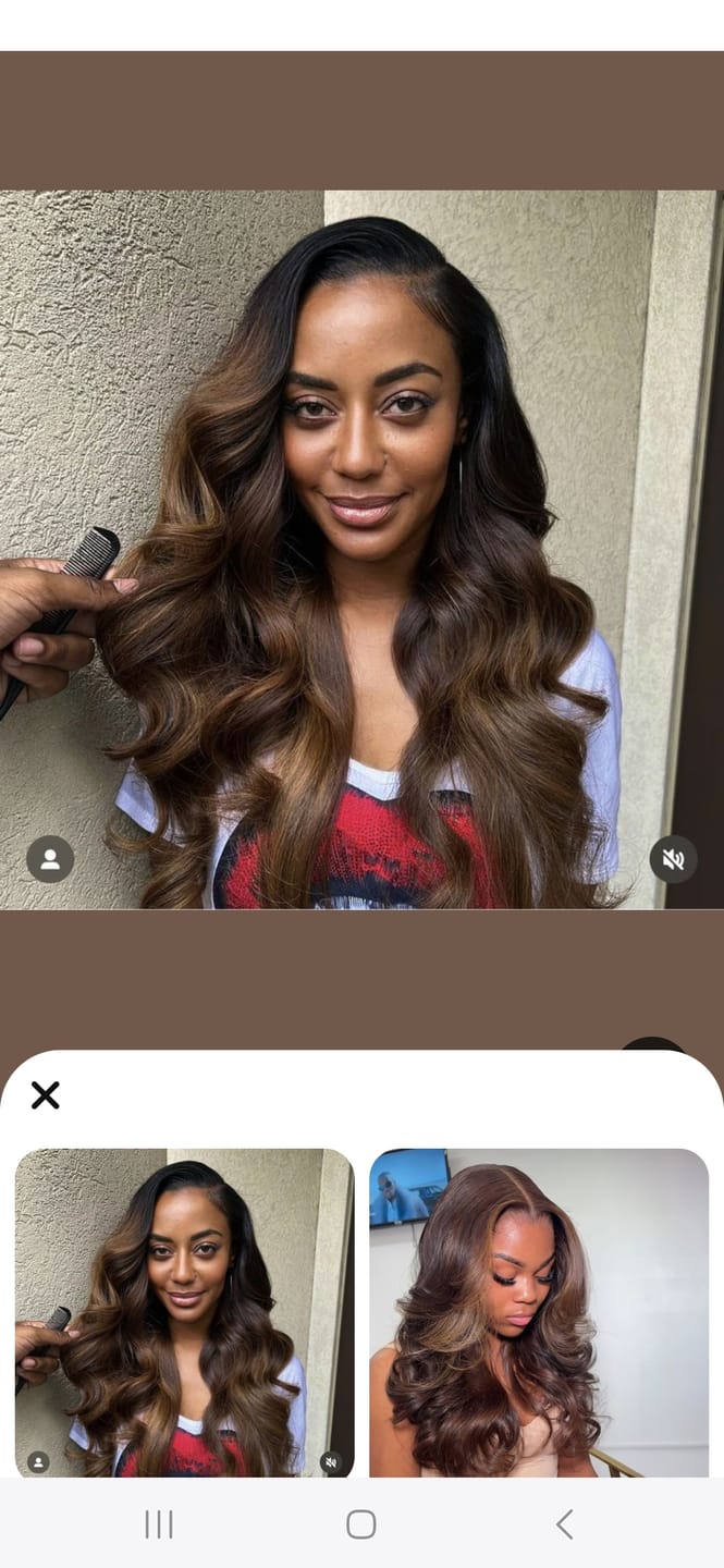 Customer photo review of Ultra Thin Genius Weft Bundles Human Hair Extensions Body Wave