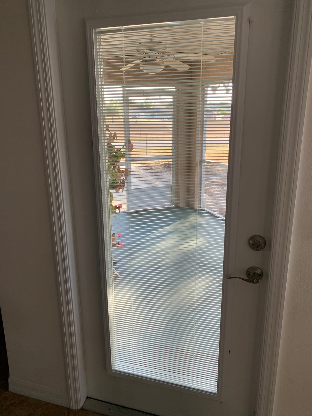 Customer photo review of Add On Blinds Kit (installs on top of existing door glass)