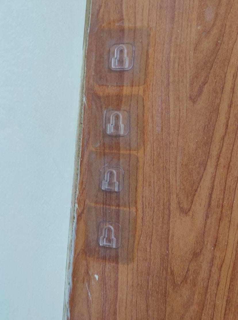 Customer photo review of Double-Sided Self Adhesive Wall Hooks - (IMPORTED)