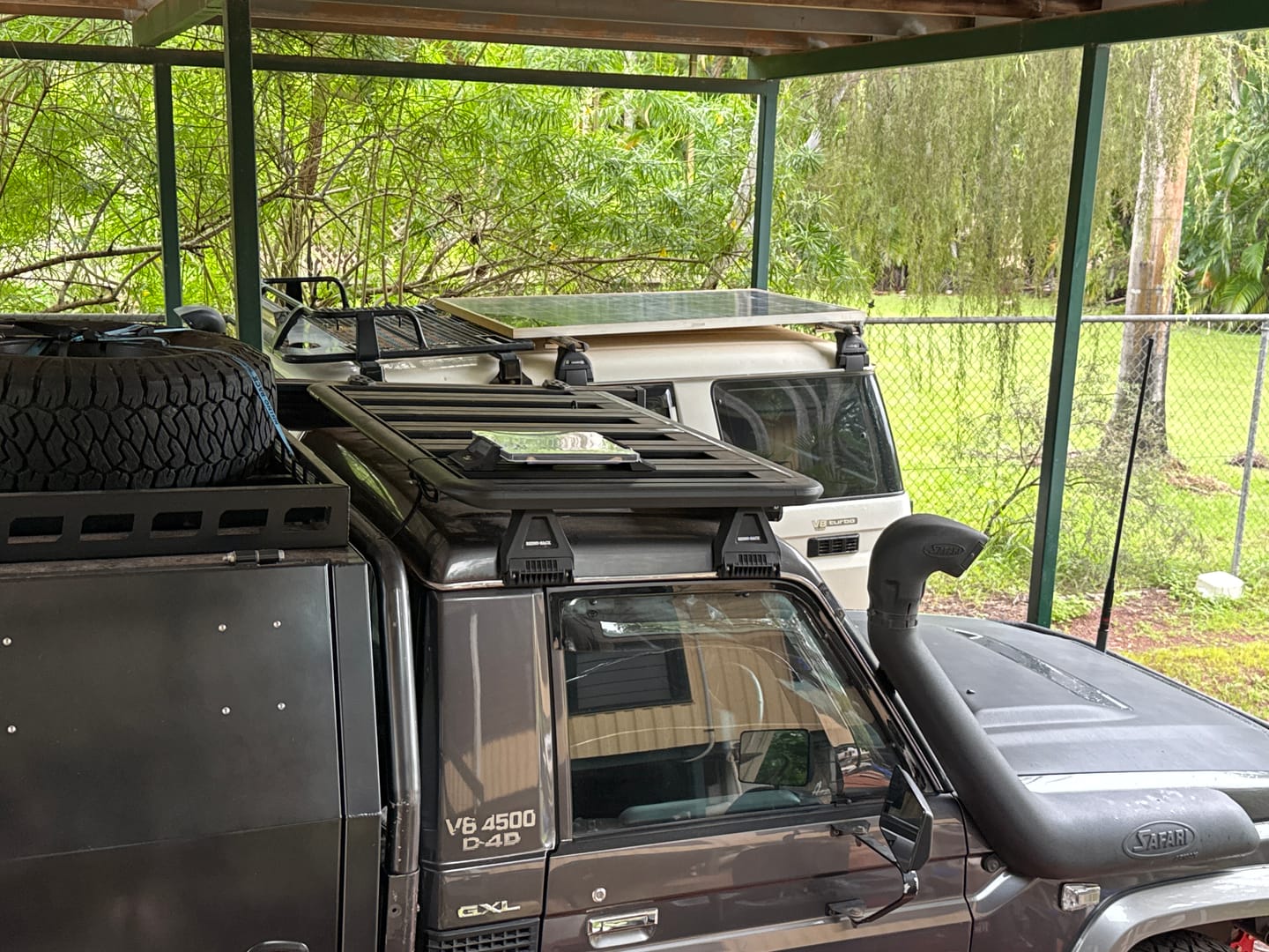 Customer photo review of Starlink Mini Dish Protector Shield compatible with roof rack mount