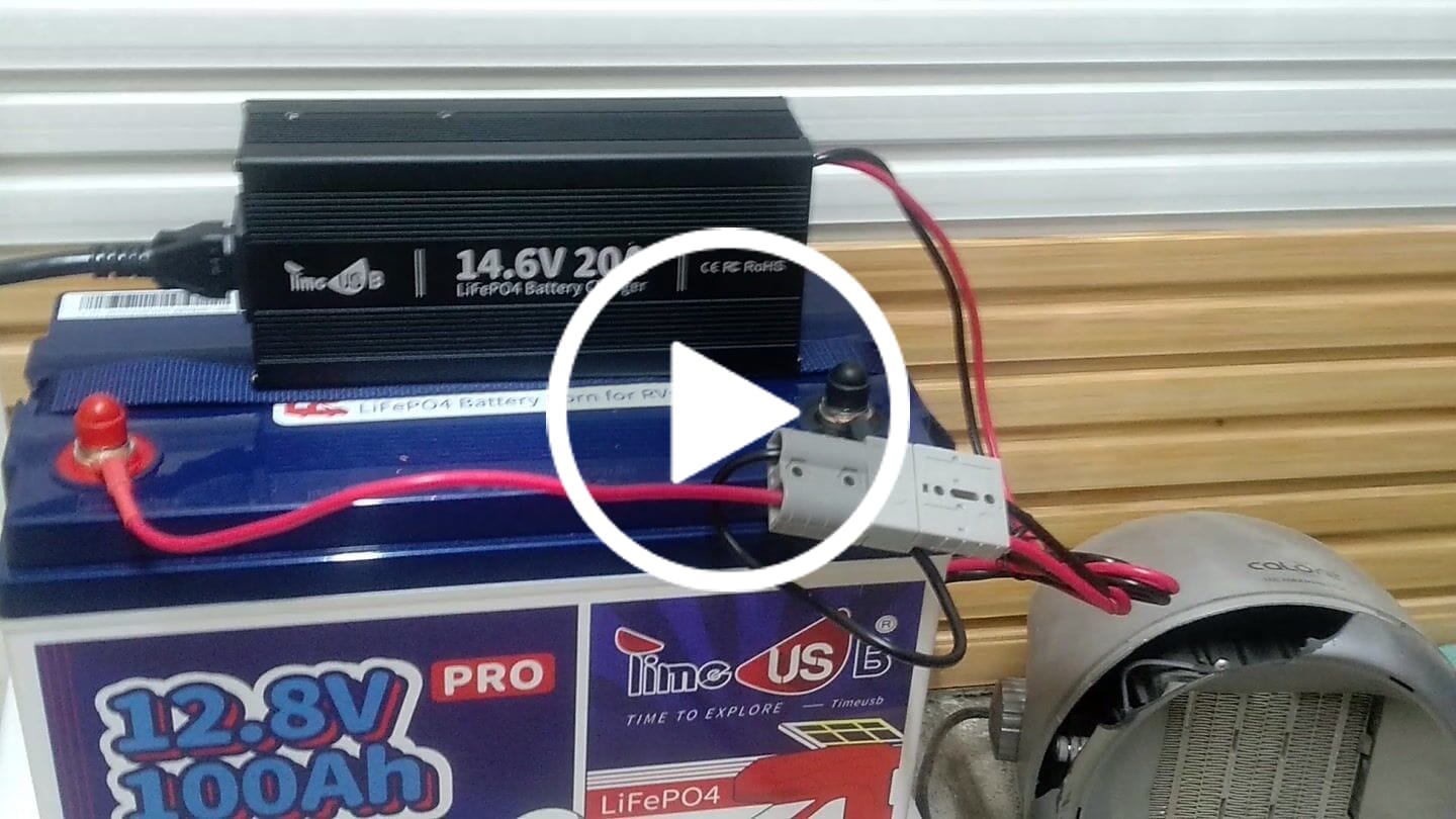 Customer video review of Timeusb Ladegerät LiFePO4 14,6V 20A für 12V Batterie