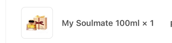 Customer photo review of My Soulmate 100ml