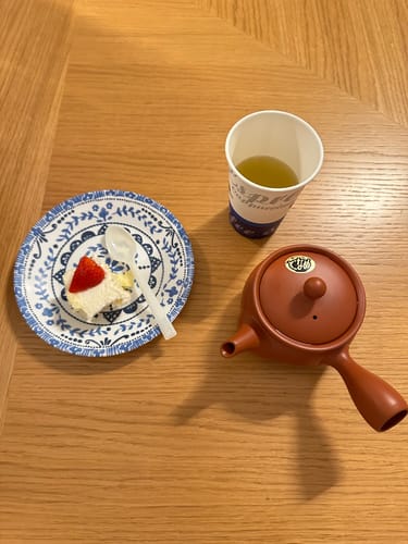 Customer photo review of Red Japanese Clay Teapot