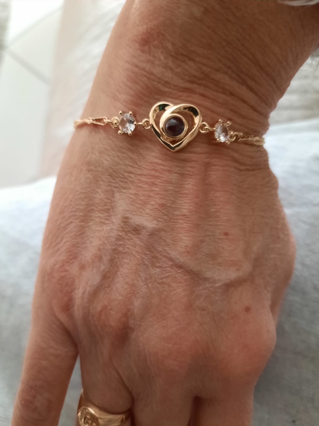 Customer photo review of Diamond Photo Bracelet