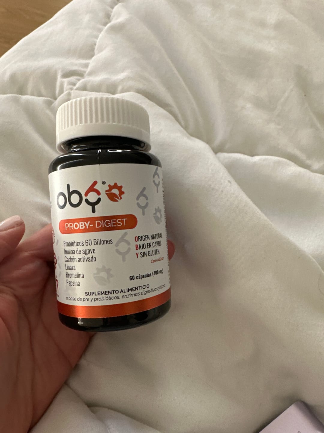 Customer photo review of Proby Digest | 60 billones Probioticos y Prebioticos inulina Agave, Enzimas, Fibra, Carbon Activado $̶4̶4̶9̶.̶0̶0̶