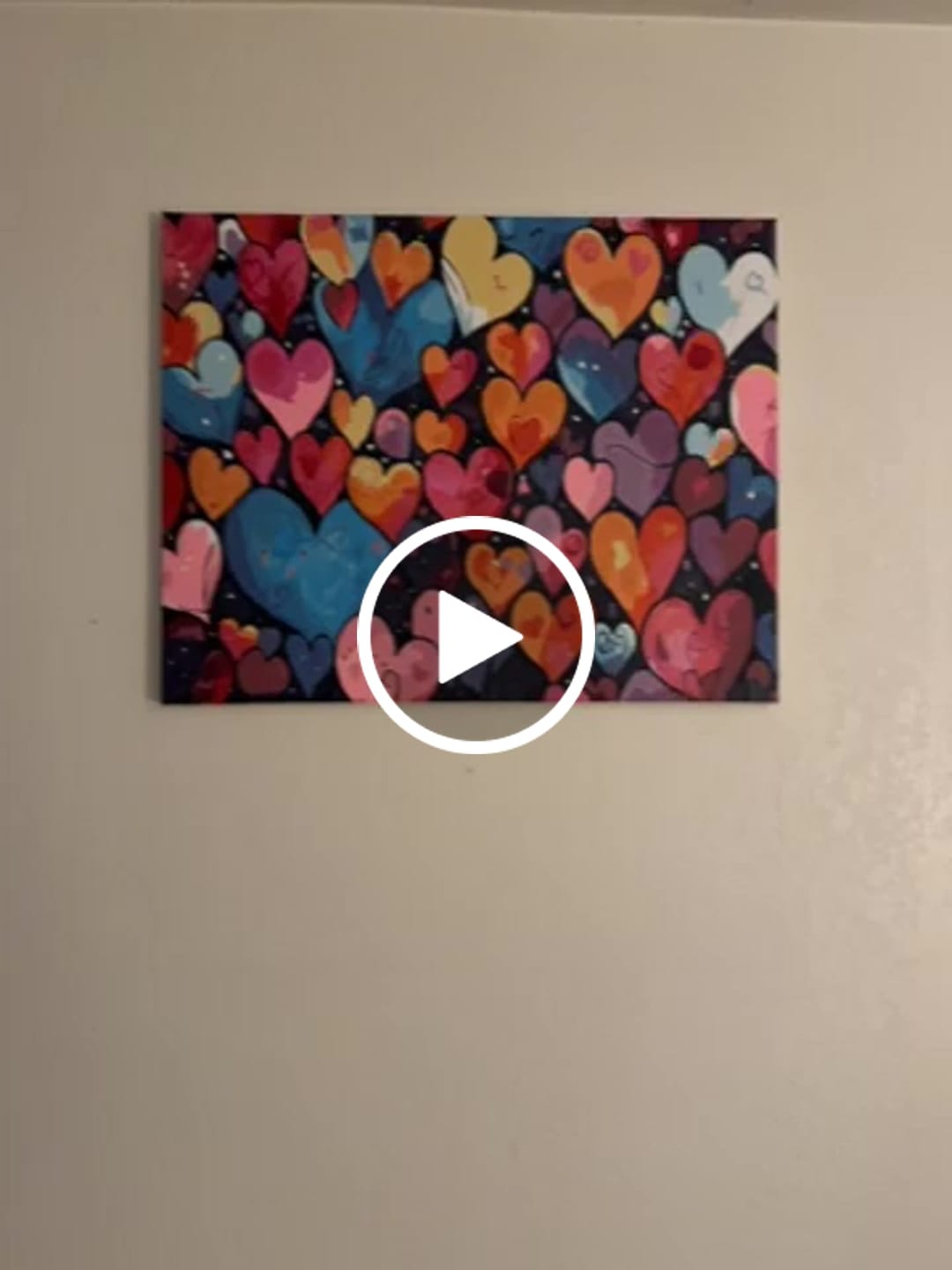 Customer video review of Many Watercolor Hearts  Paint by Numbers Kit