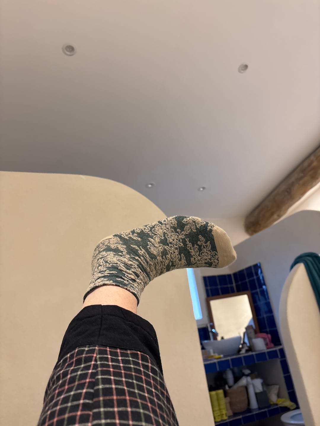 Customer photo review of 5 Pairs Cotton Women Casual Warm Socks