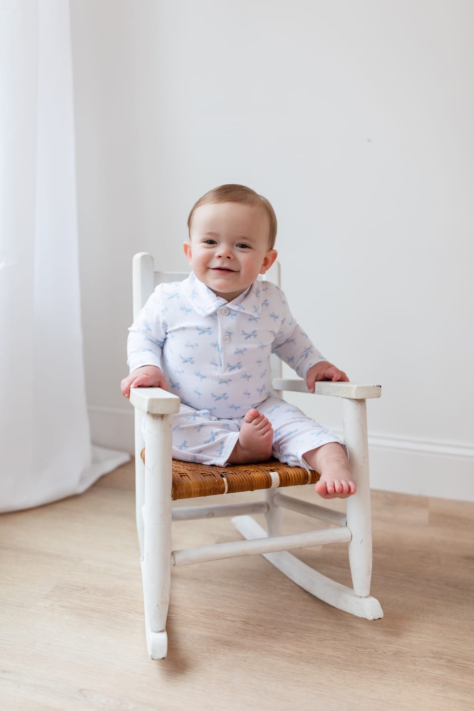 Customer photo review of Airplane Print Polo Romper