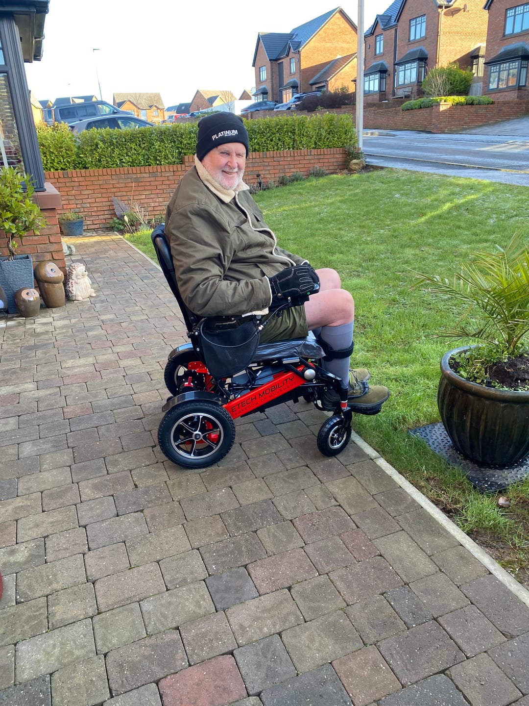 Customer photo review of Wide-Seat Automatic Folding Electric Wheelchair | Freedom Elite AF
