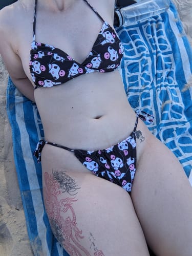 Customer photo review of Cute Sweet Devil Bikini Set