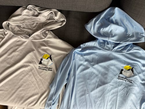 Customer photo review of Custom Hooded UPF Shirt