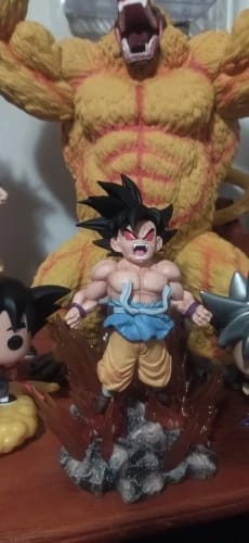 Customer photo review of BANDAI 19cm Dragon Ball SHK Kai Ape Series No.2 – Glow Black Hair Super Four Goku PVC Figure
