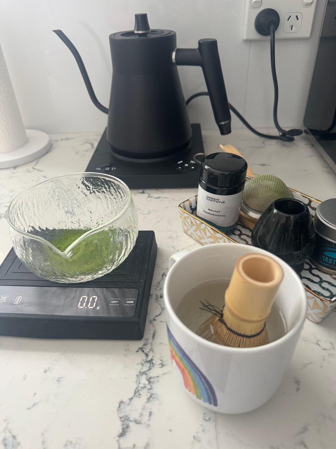 Customer photo review of Infinity Matcha Glass Jar