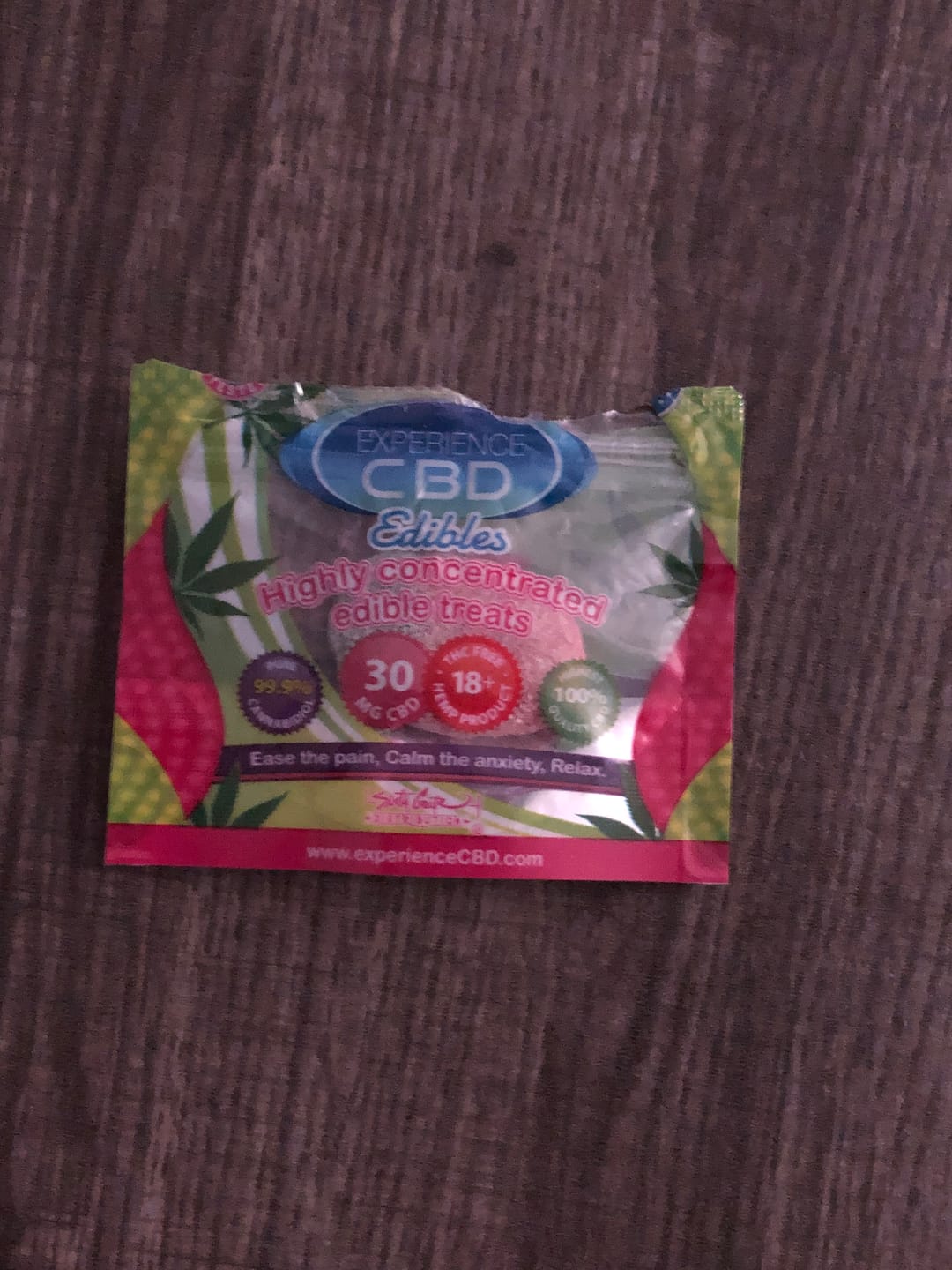 Customer photo review of CBD Sour Strawberry Gummies (30mg-120mg)