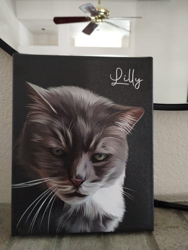 Customer photo review of Pet Art Canvas Wrap