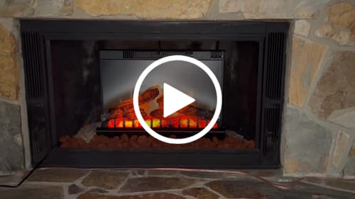 Customer video review of Dimplex 23 Inch Deluxe Electric Fireplace Log Insert. DFI2310 | DFI23106A