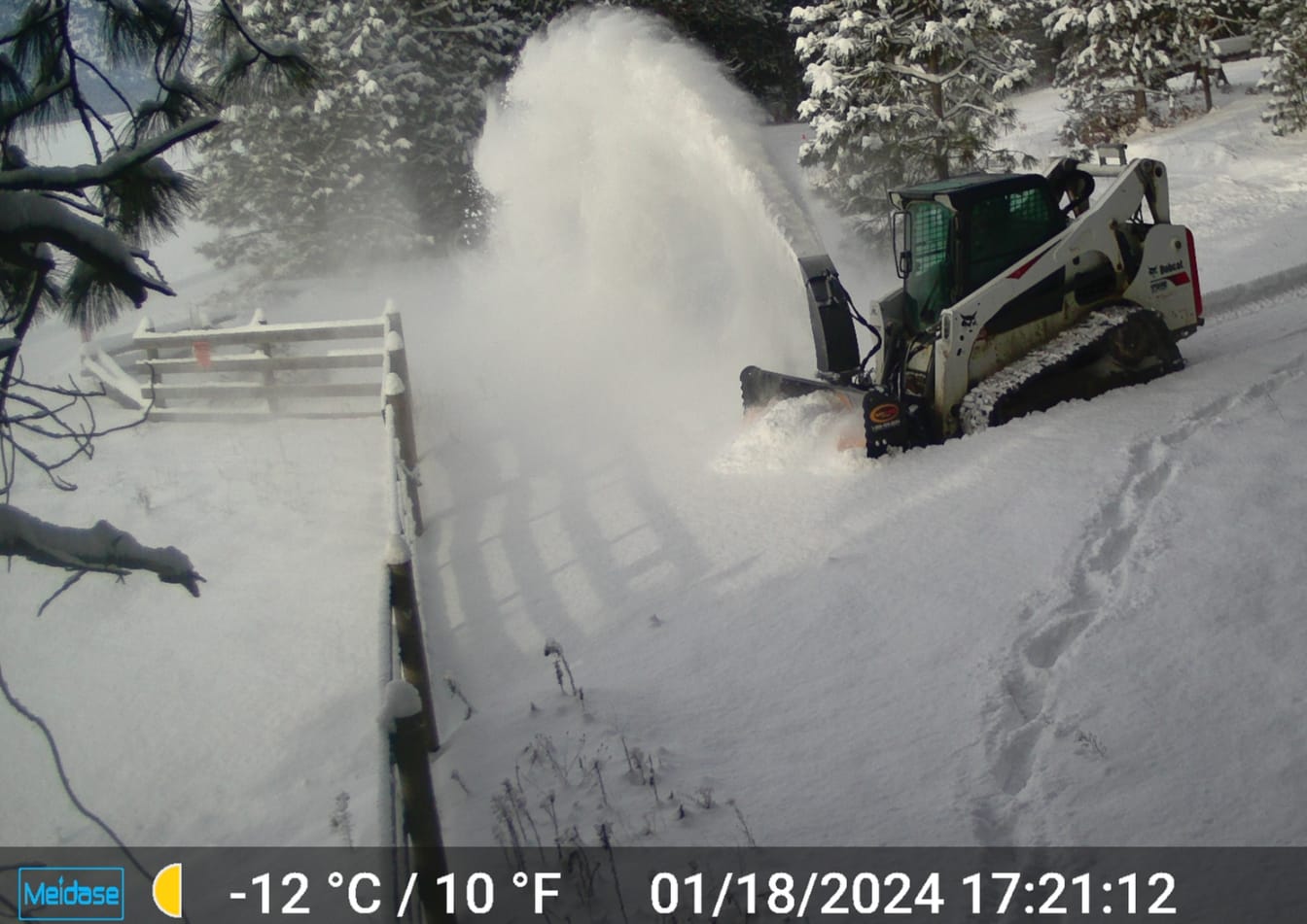 Customer photo review of The Summit Series - Skid Steer Standard Flow Snow Blower