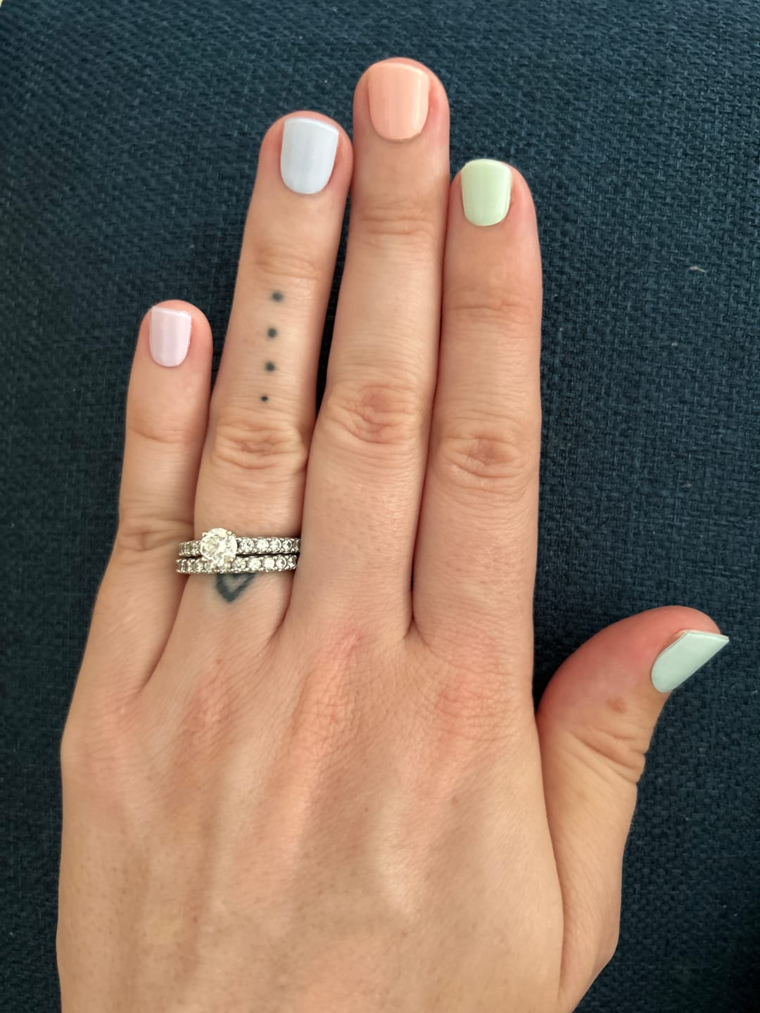 Customer photo review of Pastel Rainbow DIY Semicured Gel Nail Sticker Kit